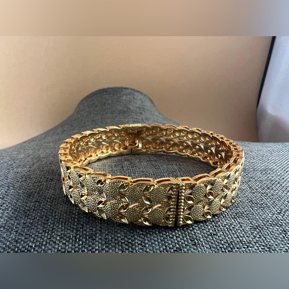 Gold Indian Bangle Bracelet Bride Jewelry Gold Color Bracelets Middle East Dubai